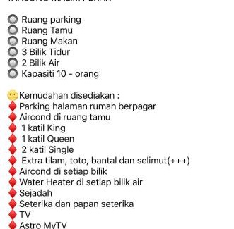 Tanjung Malim House | Thumbs Up HomeStay