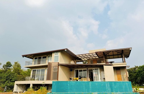 Nashik Villa | Tikona Villa 4BHK Luxury Villa in Pimplad Nashik with WiFi, AC, Swimming Pool