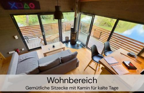 Buhlau House | TinyHousebeiDresden spektakuläres winziges Häuschen auf Stelzen im Pferdeteich, Kaminofen, umlaufende Terrasse - Nähe Sächsische Schweiz - Von Juni - September Mindestmietzeit 1 Woche Sa-Sa