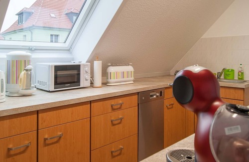 Lausa Apartment | Top floor vacation apartment directly on the Dresdner Heide