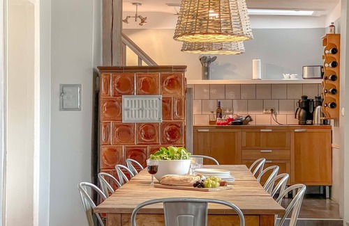 Vogelsang House | traumHaff Historic fairytale-like yard of the bargemen on the lagoon, fireplace & garden