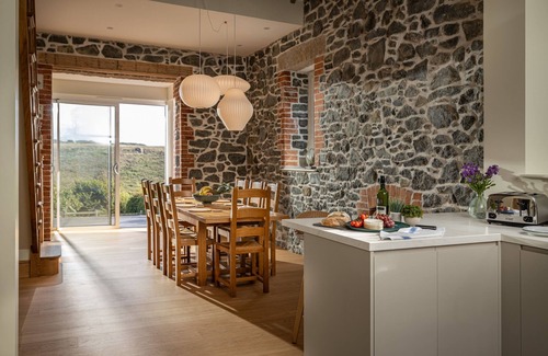 Mullion House | TREVEAN, pet friendly, luxury holiday cottage, with pool in Mullion