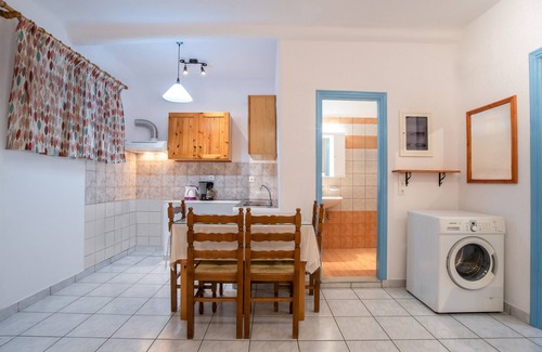 Paros Apartment | Two-Bedroom Apartment without Kitchen (5-6 Adults) Semi Basement, near Beach.
