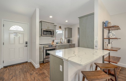 New Smyrna Beach House | TWO Dog Friendly Homes with Private Fenced Yard and Fire Pit STEPS to the Beach!