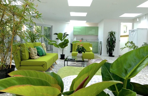 Nuuanu - Punchbowl House | Unique Atrium Tropical Loft with Skylights/Large Lanai