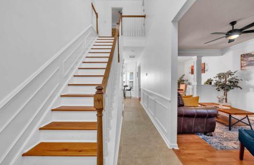 Prosperity Church Road House | Updated University Area Home with Hot Tub Near Charlotte Your Perfect Retreat