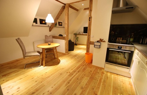 Jonsdorf Apartment | Vacation apartment in a half-timbered house