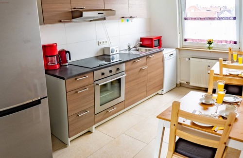 Sanderau Apartment | Vacation apartment in Würzburg city with balcony incl. parking in front of the door