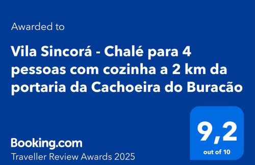 Ibicoara House | Vila Sincorá - Chalé para 4 pessoas com cozinha a 2 km da portaria da Cachoeira do Buracão