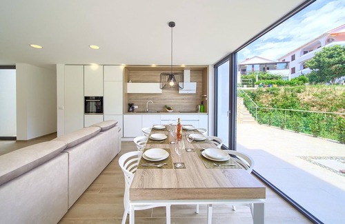 Krk Apartment | Villa Celeia - Luxurious ground floor apartment with heated pool in city centre of Krk