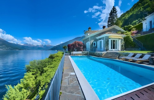 Bellano Villa | Villa 'I Tre Camini' with Lake View, Private Pool and Wi-Fi
