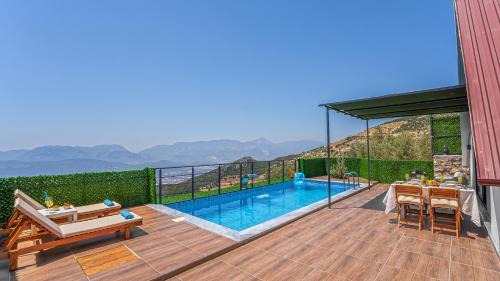 Faralya Villa | Villa Ilgın Panoramic Mountain & Sea Views, Secluded Retreat