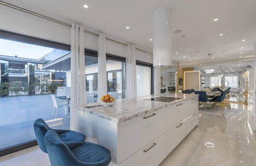 Kastelir-Labinci Villa | Villa Sara for 10 people near Novigrad with sea view and salt- water pool