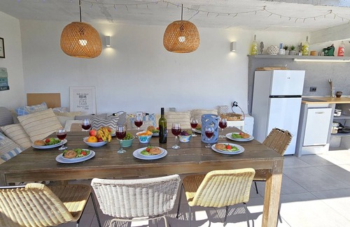 Seget Vranjica House | Villa with jacuzzi, summer kitchen, terraces, garden, 20m from beach, parking