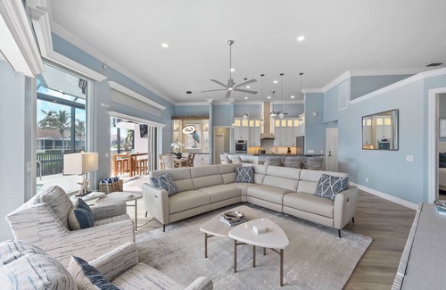 Marco Island House | Walk to beach waterfront home w/pool, spa & kayaks