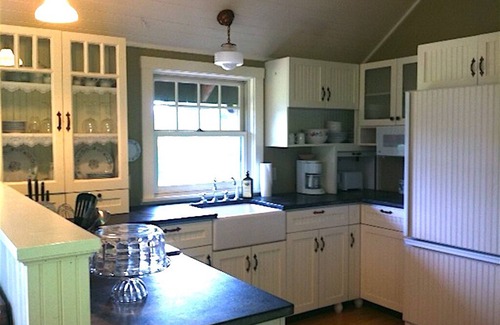 Deer Harbor House | Water view 2 bedroom cottage with beach access, garden and tennis court.
