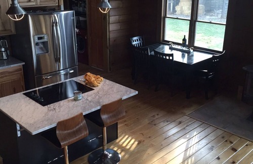 Parkersburg Cabin | Waterfront Log Cabin and Boaters Paradise with Private Boat Dock Access