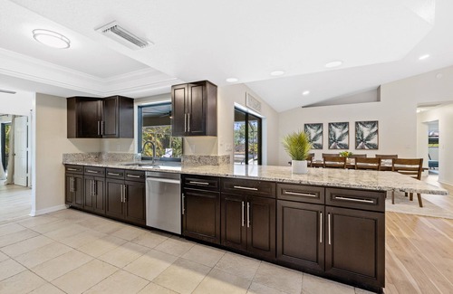 Cape Coral Villa | Waterfront Paradise with HTD Pool, Kayaks & Games
