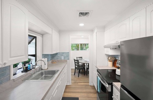 Vilano Beach House | Waterfront Serenity, Steps to Beach, Fire Pit, BBQ