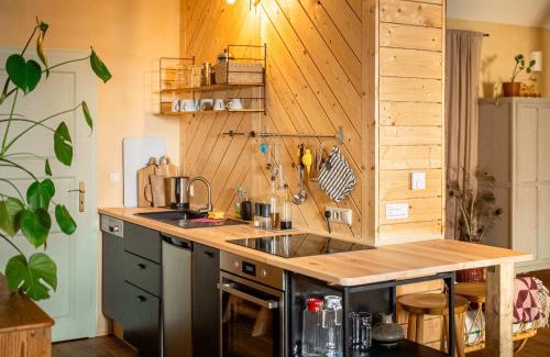 Rognitz Apartment | Weiträumiges, helles Studio mit Naturblick