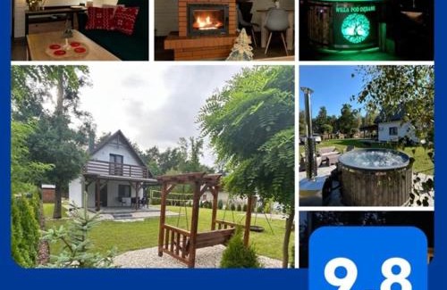 Rakow House | Willa pod Dębami domek nad Zalewem Chańcza z balią na wyłączność