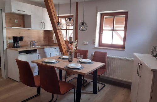 Rottingen Apartment | Wohnung Bacchus mit Überdachtem Balkon