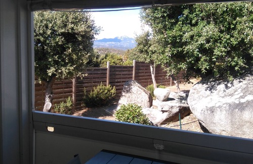 Pianotolli-Caldarello House | Wooden lodge with 2 bedrooms sea view that can accommodate 5 people