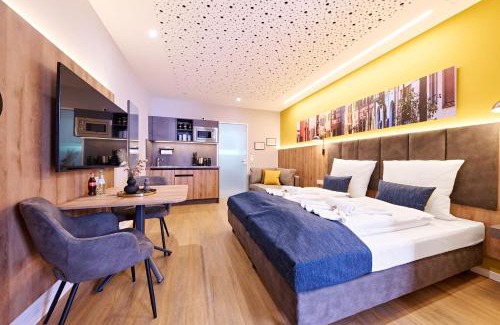 Schafhof Apartment | XZLLENZ Traum Studio-Apartment, Frei-Parken, U-Bahn, Küche