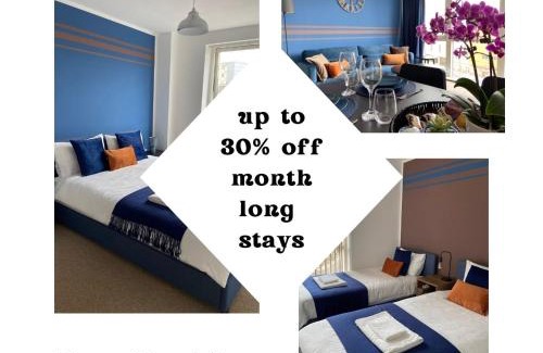 Hemel Hempstead Apartment | Your Perfect Business Suite, 2 beds 2 bathrooms Apartment, Free Parking, Monthly Stays, Business, Contractors