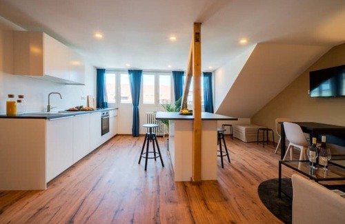 Saarbruecken Apartment | Zentrales 70-qm-dach-apartment für 4 Pers