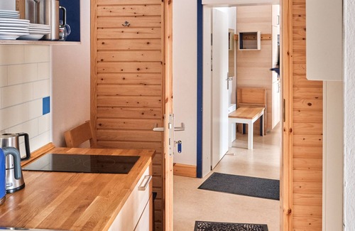 Schwerin Apartment | Zweibettzimmer 1 - Blau - Urlaub auf dem Biohof