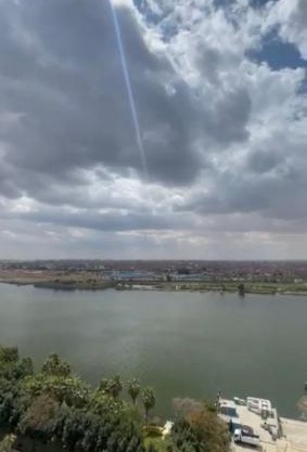 شقة مفروش علي النيل المعادي صف اول مباشرةً