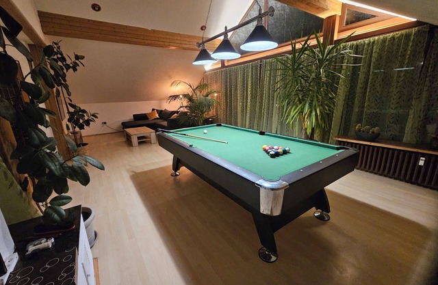 105 m² of comfort with billiard table and large balcony. Pet friendly!