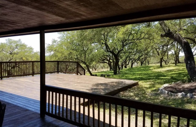 11 acre Hill Country Retreat with a 2000 sq ft deck.