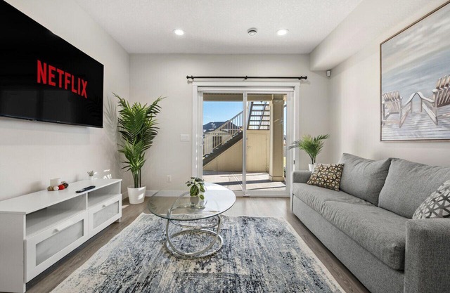 1BR Walk Out Suite » Backyard » Patio » 65” TV