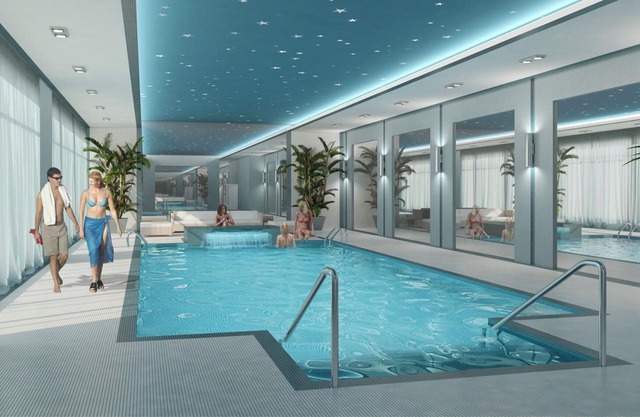 2 bedroom condo w/home office and indoor building pool
