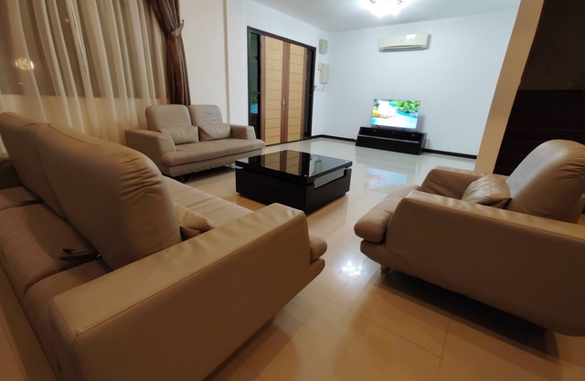 3.5 storeys, fitting up to 12 person comfortably. Your Home Away from Home.