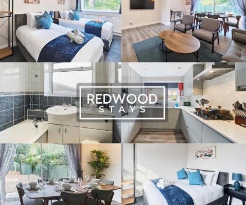 3-Bedroom Serviced House, Free Parking for 2 Cars, Free WiFi By Redwood Stays