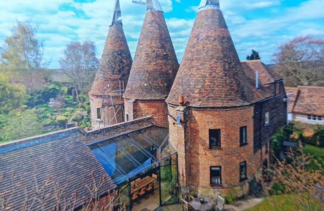 4 bed, Kent Oast House, in the garden of England.