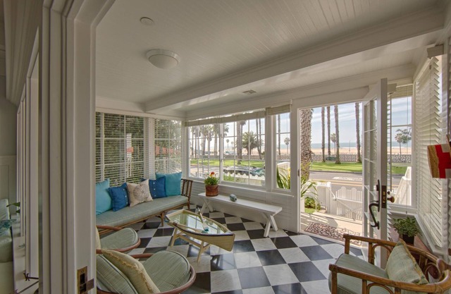 4 bedroom 4 bath family villa across Ocean Ave. from the Pacific Ocean.