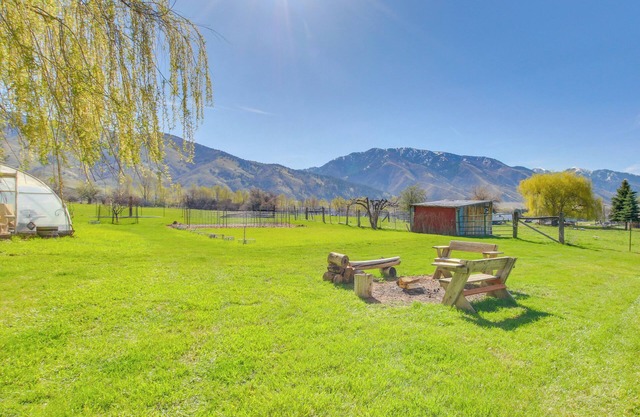 5 Mi to Downtown Logan: Scenic Retreat w/Patio