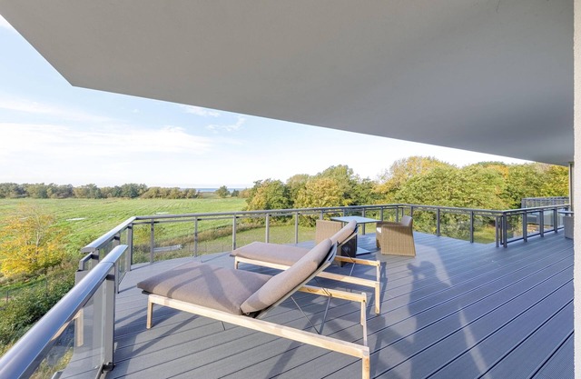 5-star vacation apartment Strandlounge with a fantastic view over the Baltic Sea and Bodden