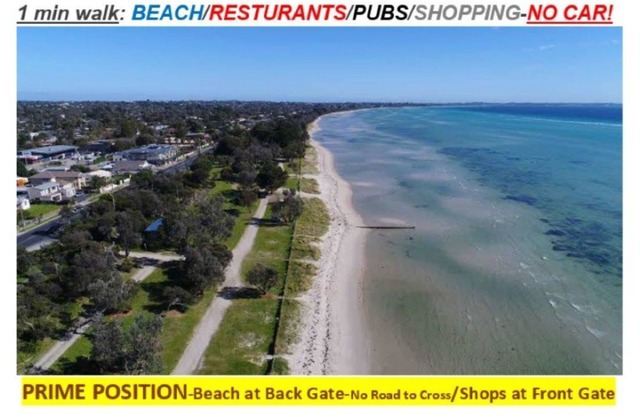 932 ON THE BEACH-30 sec walk Beach/Pubs,Cafes, Shops @ Front Door