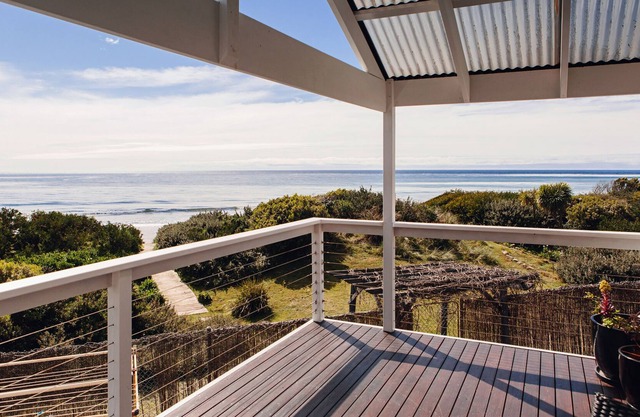 A stunning house right on the beach in a quiet and relaxed seaside location.