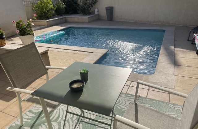 Air-conditioned, well-maintained house with private, unoverlooked swimming pool
