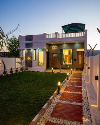 Alaya Stays Parvam Retreat 2-BHK Villa With Private Pool, Garden, Terrace & Aravali Hill Views