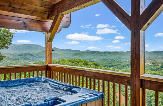Almost Heaven: Mountain Views! Hot Tub + Fireplace + Game Room!