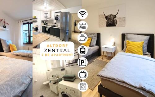 Altdorf Zentral 3, Stadtnähe NBG, 2 BR, 4 Pers