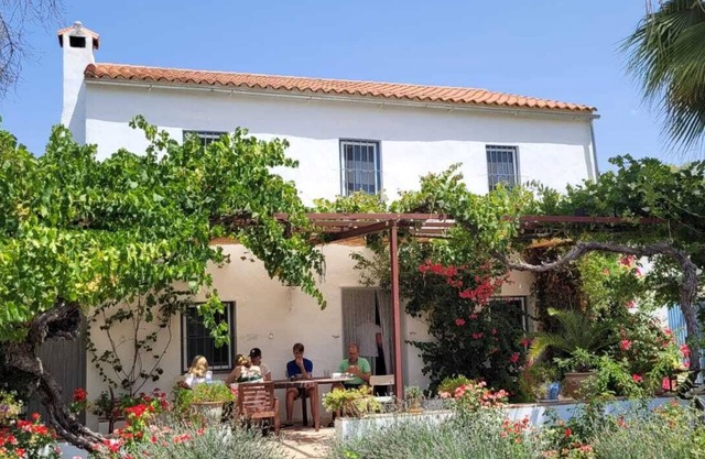 Andalucian farmhouse set in its own land with beautiful terraces, garden & pool.