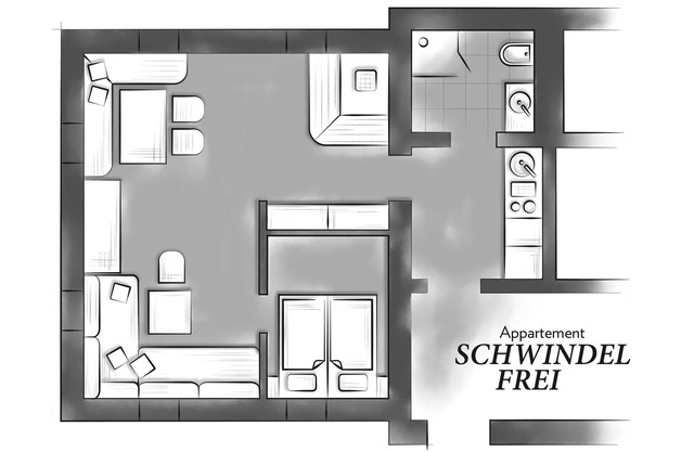 Apartment Schwindelfrei - Naturel Hoteldorf SCHÖNLEITN